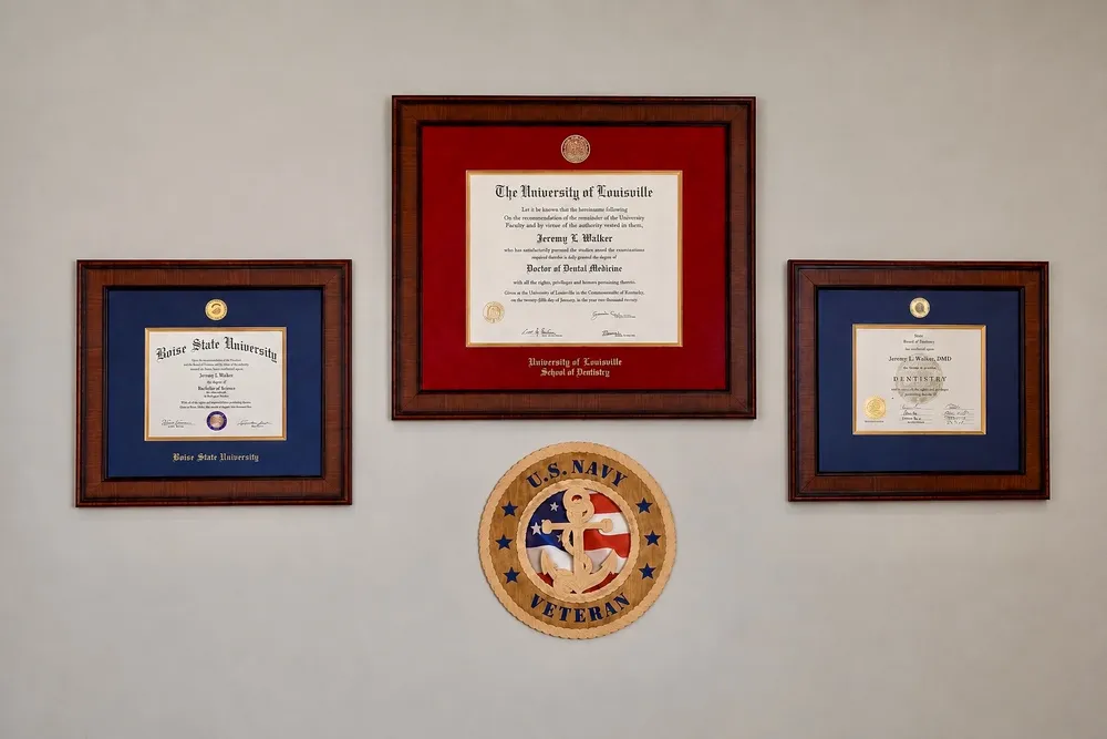 Dr. Jeremy Walker with his family — Deluxe Dental Kuna Idaho dentist
