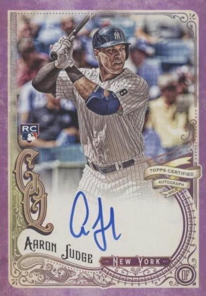 Dr. Jeremy Walker's autographed Aaron Judge rookie card — Deluxe Dental Kuna Idaho dentist